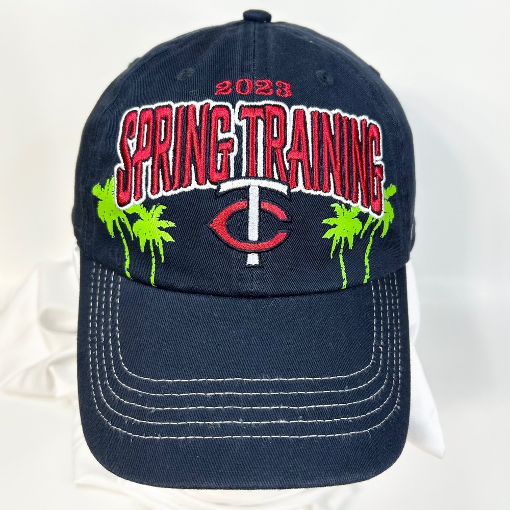 MINNESOTA TWINS 2023 Spring Training Youth Baseball Hat MLB Navy Blue Cotton